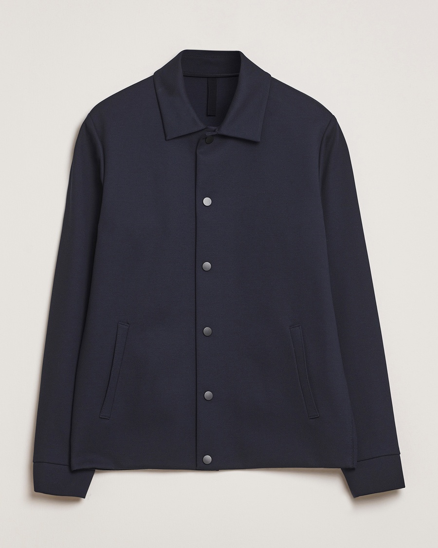 Herr | Jackor | Harris Wharf London | Loro Piana Cavalry Twill Coach Jacket Navy Blue