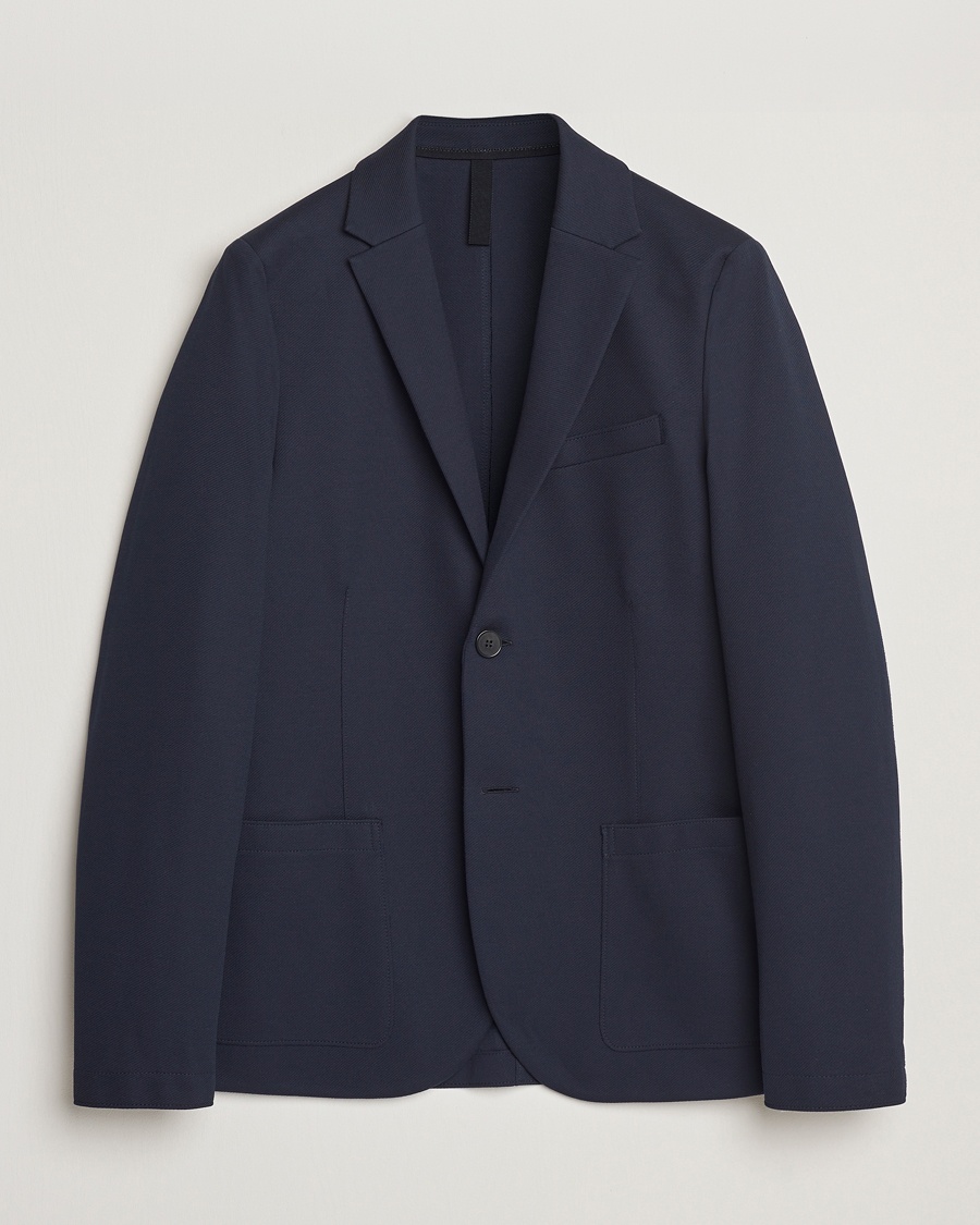 Herr | Bomullskavajer | Harris Wharf London | Loro Piana Cavalry Twill Blazer Navy Blue