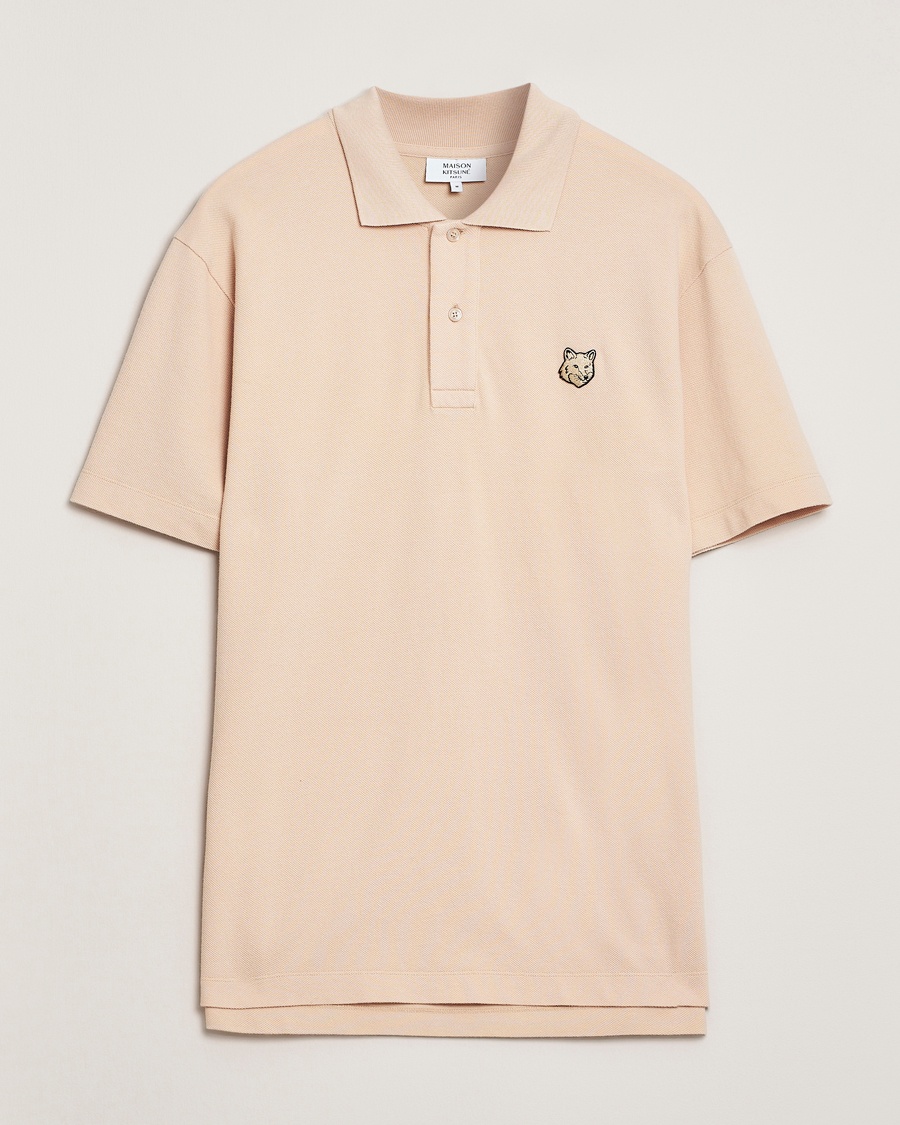 Herr | Maison Kitsuné | Maison Kitsuné | Tonal Fox Head Polo Smoke Beige