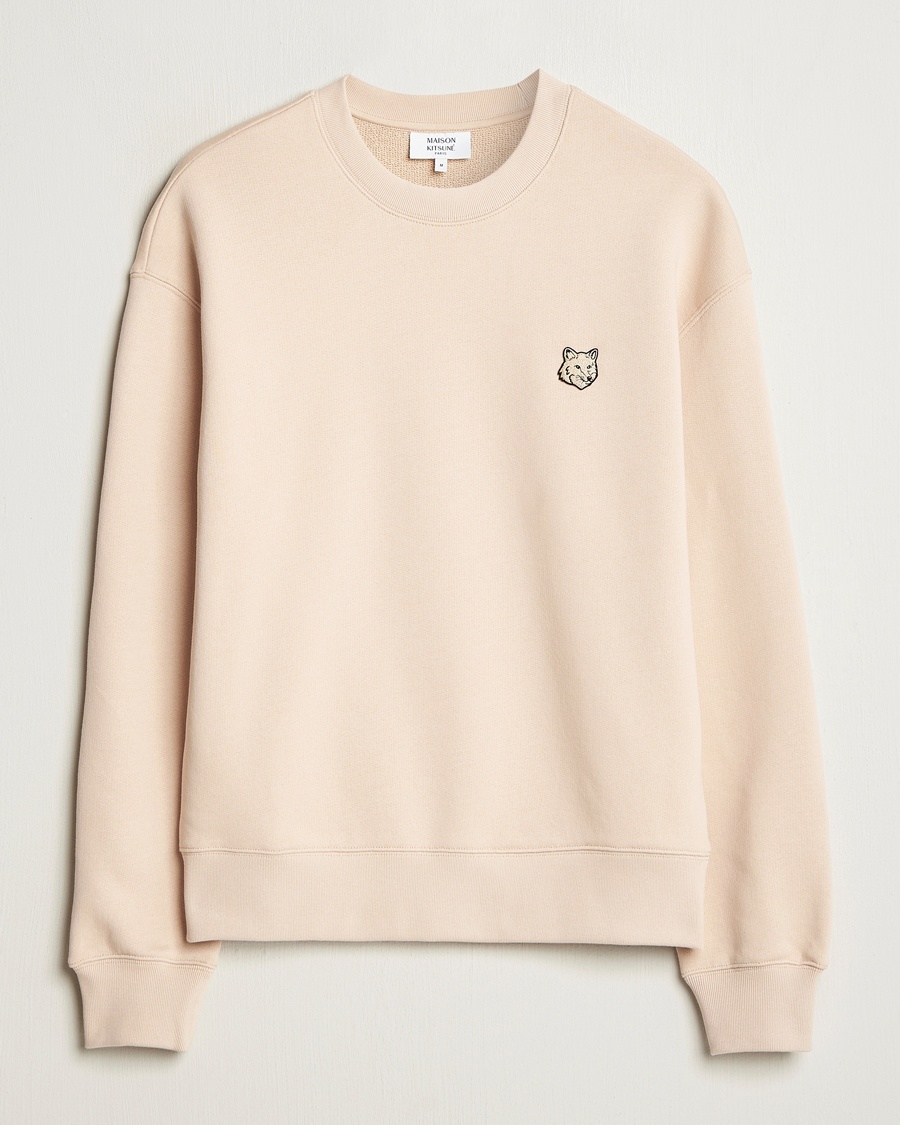 Herr | Maison Kitsuné | Maison Kitsuné | Tonal Fox Head Sweatshirt Smoke Beige