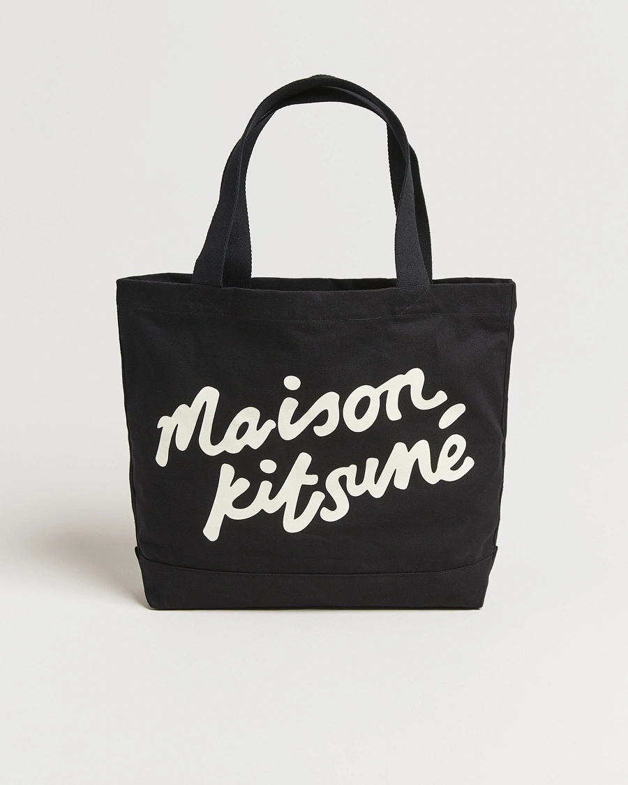 Herr | Totebags | Maison Kitsuné | Handwriting Tote Bag Black