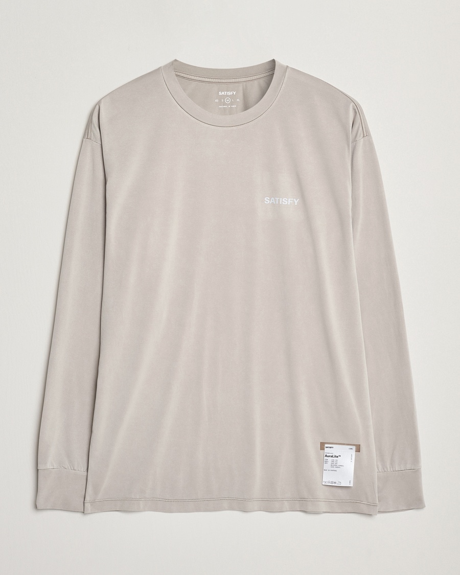 Herr | Satisfy | Satisfy | AuraLite Long Sleeve T-Shirt Mineral Dune
