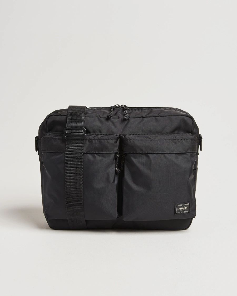 Herr | Axelremsväskor | Porter-Yoshida & Co. | Force Shoulder Bag Black