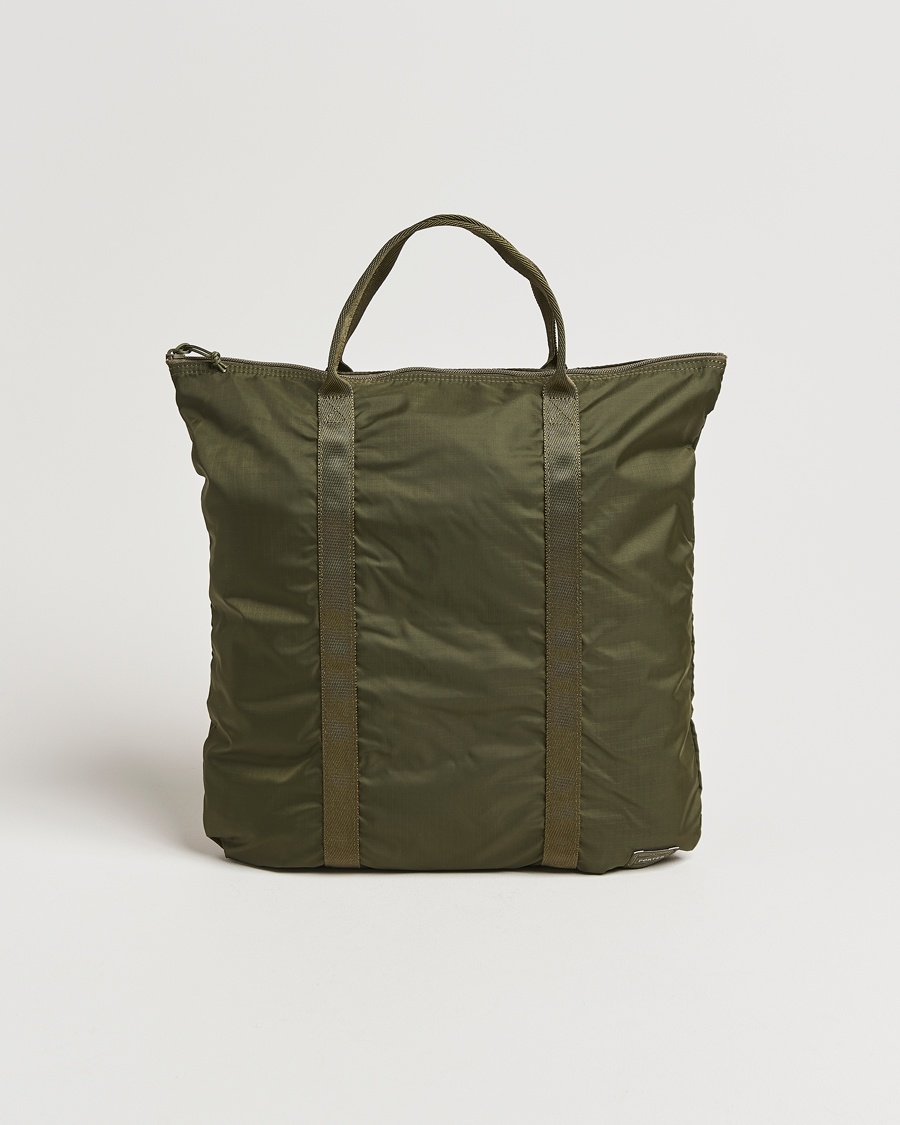 Porter-Yoshida & Co. Flex 2Way Tote Bag Olive Drab – Grön