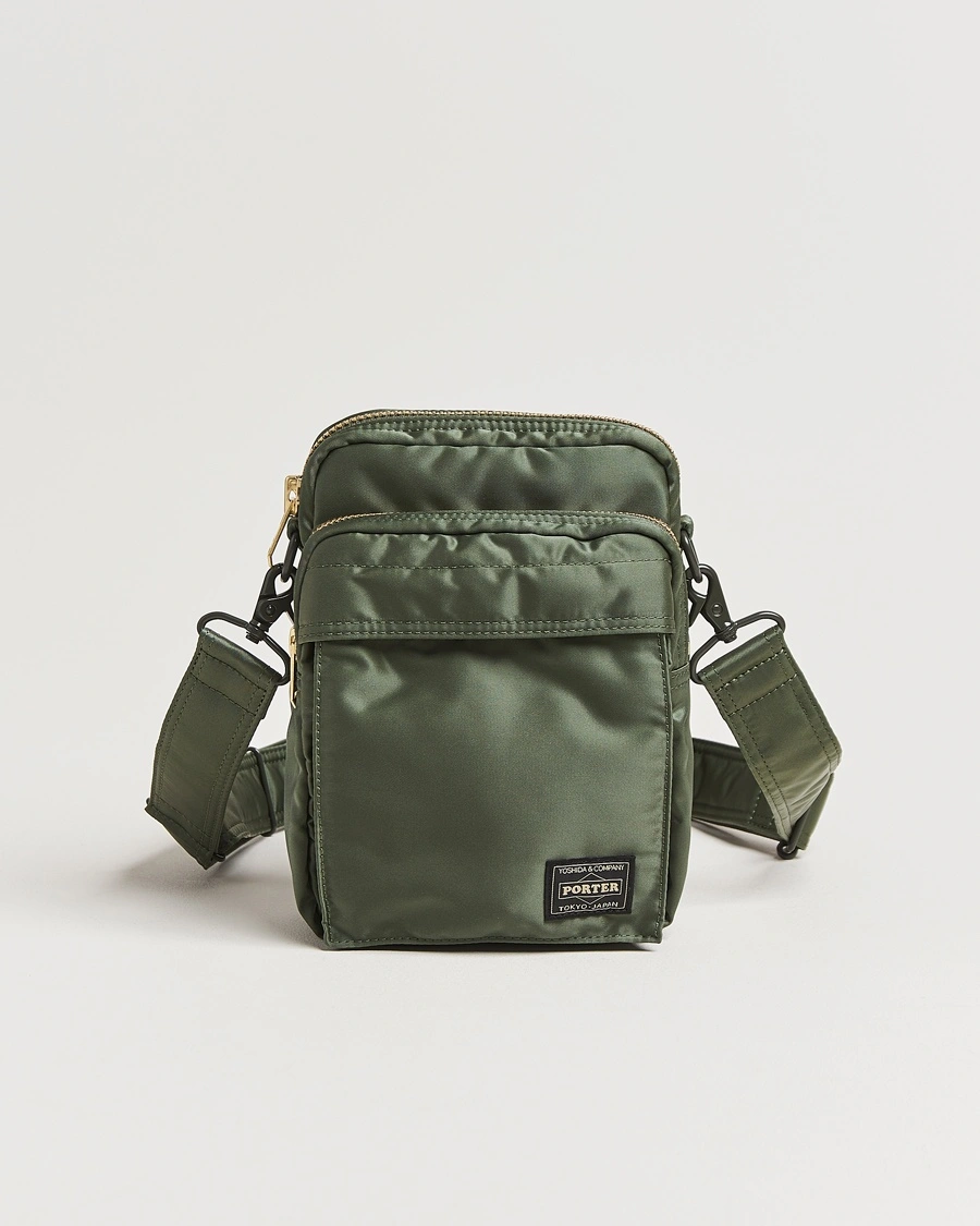 Herr | Axelremsväskor | Porter-Yoshida & Co. | New Tanker Vertical Bag Sage Green