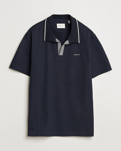 GANT Tipping Polo Evening Blue – Blå