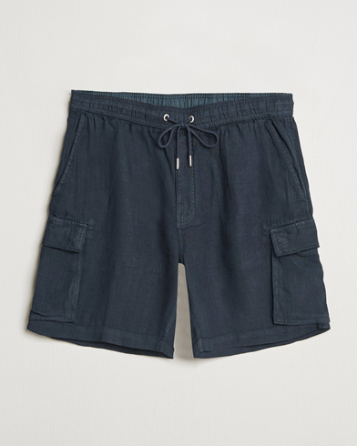 Herr | GANT | GANT | Regular Fit Linen Cargo Shorts Darkened Navy