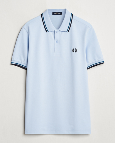 Herr | | Fred Perry | Twin Tipped Polo Shirt Light Smoke