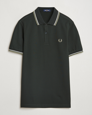 Herr | | Fred Perry | Twin Tipped Polo Shirt Night Green