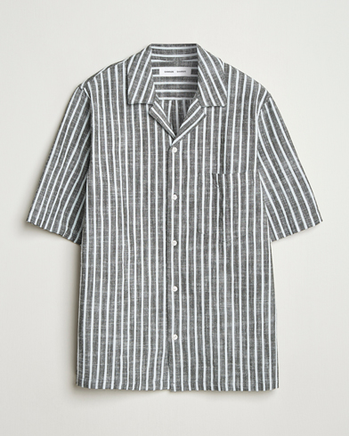 Herr | Senast inkommet | Samsøe Samsøe | Oscar Striped Short Sleeve Shirt Climbing Ivy