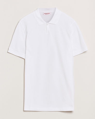 Orlebar Brown Bruno Organic Cotton Pique White – Vit