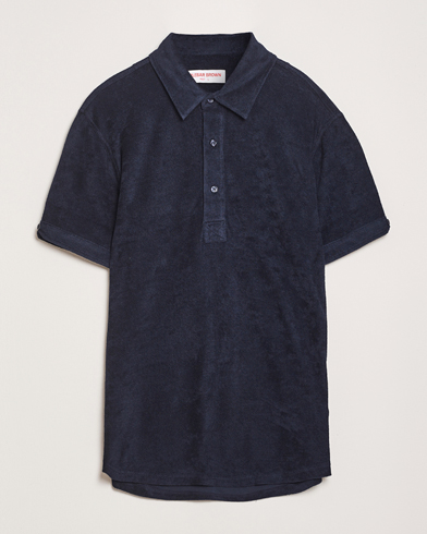 Herr | | Orlebar Brown | Sebastian Tailored Towelling Polo Night Iris