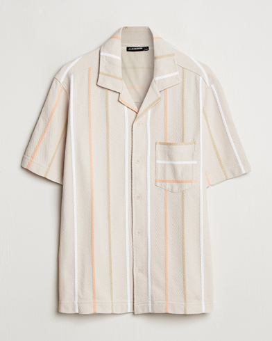 Herr | Kläder | J.Lindeberg | Theron Stripe Resort Shirt Moonbeam