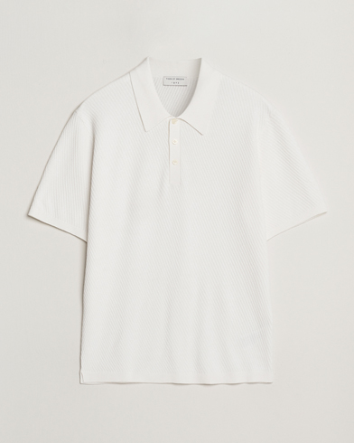 Herr | Business & Beyond - Formal | Tiger of Sweden | Reid Structured Knitted Polo Pure White