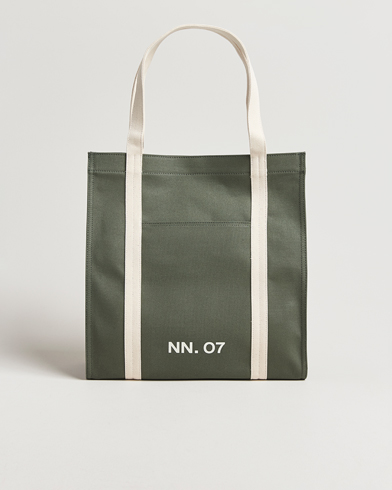 NN07 Tote Bag Croc Green – Grön