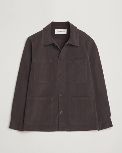 Herr | A Day's March | A Day's March | Algot Lyocell Overshirt Chocolate