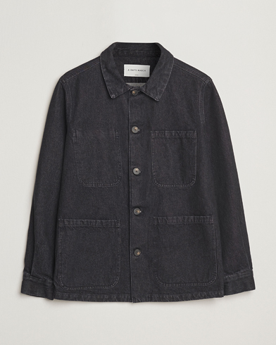 Herr | A Day's March | A Day's March | Algot Denim Overshirt Washed Black