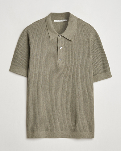 Herr | A Day's March | A Day's March | Aspen Structure Short Sleeve Polo Safari Green
