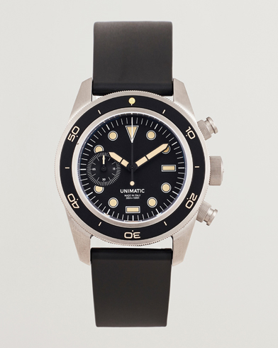 UNIMATIC U3 Heritage Chronograph Diver Black – Svart