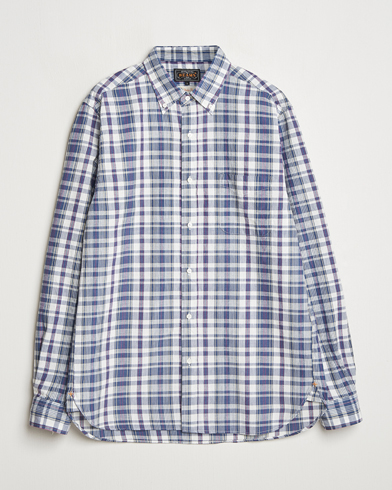 Herr | BEAMS PLUS | BEAMS PLUS | Madras Button Down Shirt White/Blue