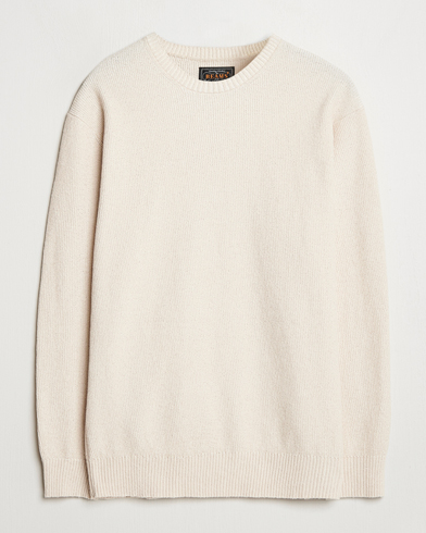 Herr | Heritage Corner | BEAMS PLUS | Cotton Rib Crewneck Beige