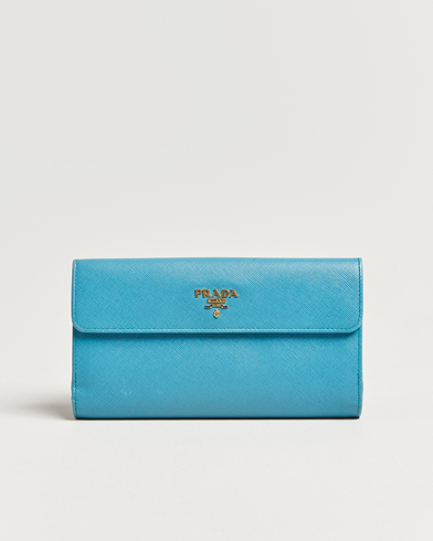 Herr | Prada Pre-Owned | Prada Pre-Owned | Saffiano Leather Wallet Light Blue