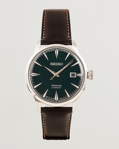 Herr | Läderarmband | Seiko | Presage Automatic Leather 41mm Green Dial