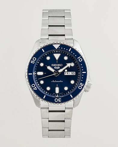 Herr | Senast inkommet | Seiko | 5 Sports Automatic Diver Steel 43mm Blue Dial