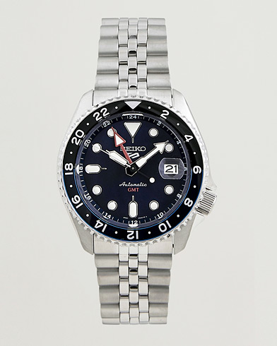 Herr | Senast inkommet | Seiko | 5 Sports Automatic GMT Diver Steel 42mm Blue Dial