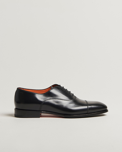 Santoni Adrian Oxford Black Calf – Svart