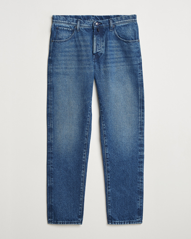 Incotex 5-Pocket Stretch Denim Dark Wash – Blå