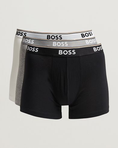BOSS BLACK 3-Pack Boxer Brief White/Grey/Black, Herr, Trunks, Flerfärgad, Storlek M