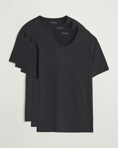Herr | Business & Beyond - Formal | BOSS BLACK | 3-Pack V-Neck T-Shirt Black