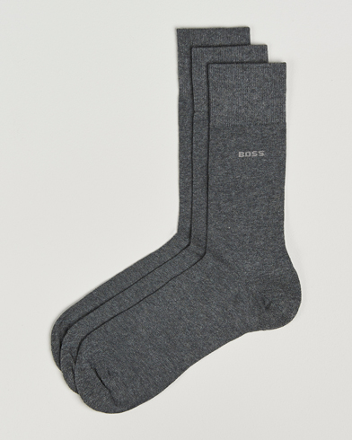 Herr | Strumpor | BOSS BLACK | 3-Pack RS Uni Socks Medium Grey