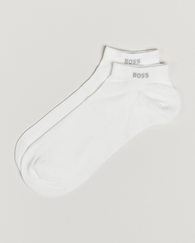 BOSS BLACK 2-Pack Sneaker Socks White – Vit