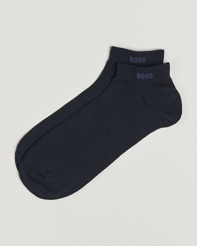 Herr | Ankelstrumpor | BOSS BLACK | 2-Pack Sneaker Socks Dark Blue