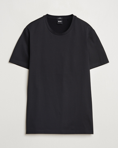 Herr | Business & Beyond - Formal | BOSS BLACK | Tessler Mercerized Crew Neck T-Shirt Black