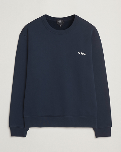 Herr | Business & Beyond - Casual | A.P.C. | Boxy Fit Petit VPC Sweatshirt Dark Navy/Ecru