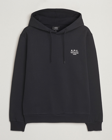A.P.C. Rue Madame Hoodie Black/White – Svart