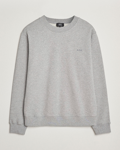 Herr | Business & Beyond - Casual | A.P.C. | Embroidered APC Sweatshirt Heather Grey