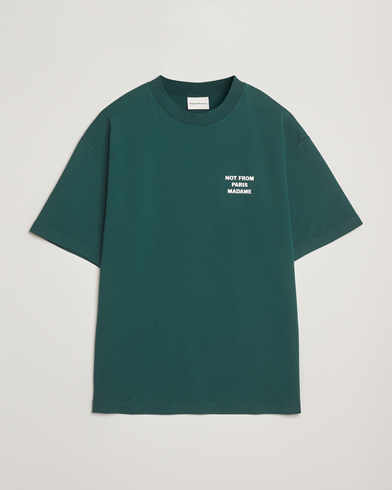 Drôle de Monsieur Slogan T-Shirt Dark Green – Grön