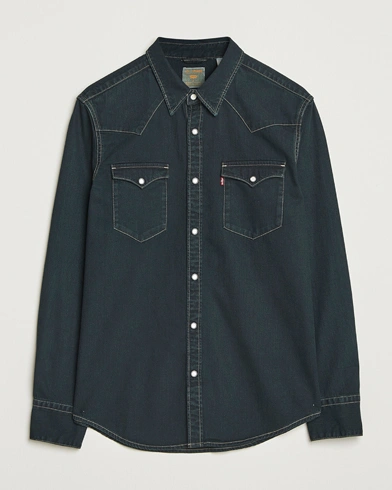  Barstow Western Standard Shirt Washed Black