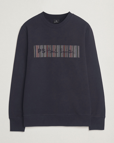 Herr | Kläder | PS Paul Smith | Striped Crew Neck Sweatshirt Navy