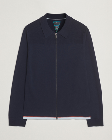 Herr | Kläder | PS Paul Smith | Merino Knitted Full Zip Navy
