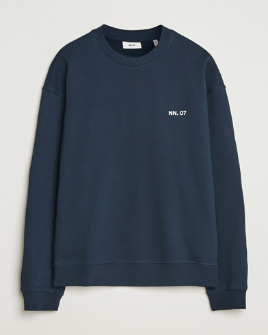 NN07 Dagon Crew Neck Sweatshirt Navy – Blå
