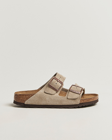BIRKENSTOCK Woman Arizona Soft Footbed Taupe Suede – Beige