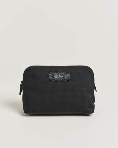 Smythson Canvas Norton Travel Pouch Black – Svart