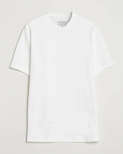 Bread & Boxers High Neck T-Shirt White, Herr, T-shirt, Vit, Storlek L