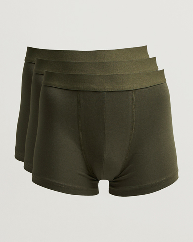 Bread & Boxers 3-Pack Boxer Brief Dark Green – Grön