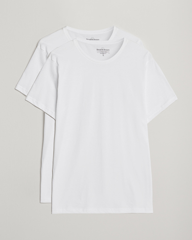 Bread & Boxers 2-Pack Lightweight Cotton T-Shirt White – Vit